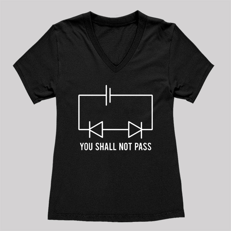 You Shall Not Pass Women's V-Neck T-shirt
