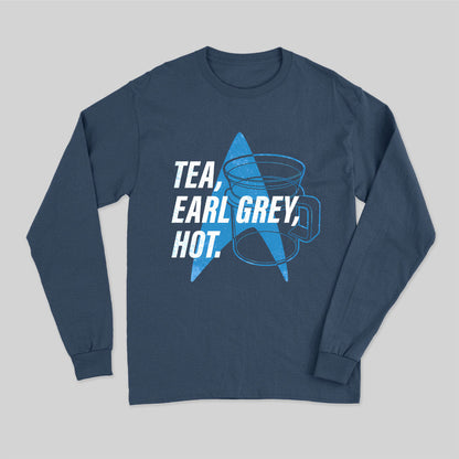 Tea Earl Grey Hot Distressed Poster Tank Top Long Sleeve T-Shirt