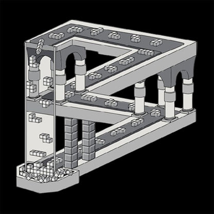 Some Game Involving Falling Blocks In The Style Of M.C. Escher Nerd T-Shirt