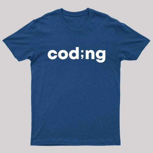 Coding Wordmark Nerd T-Shirt