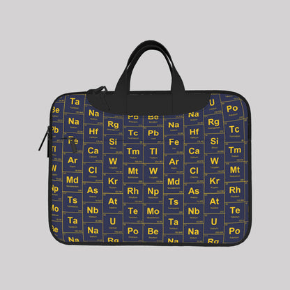 Chemical Elements Navy Laptop Bag