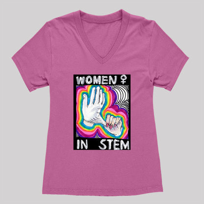 Women in Stem Women's V-Neck T-shirt