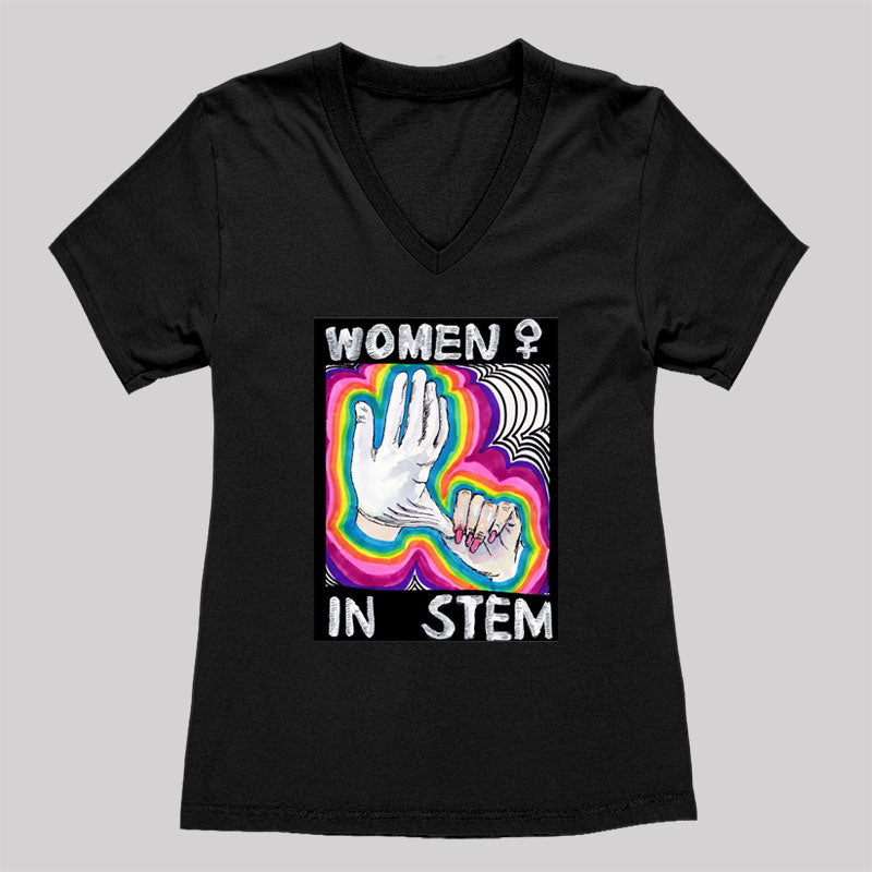Women in Stem Women's V-Neck T-shirt