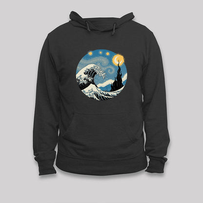 The Great Starry Wave Hoodie