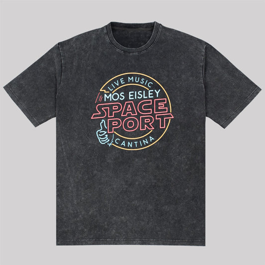Mos Eisley Space Port  Washed T-Shirt