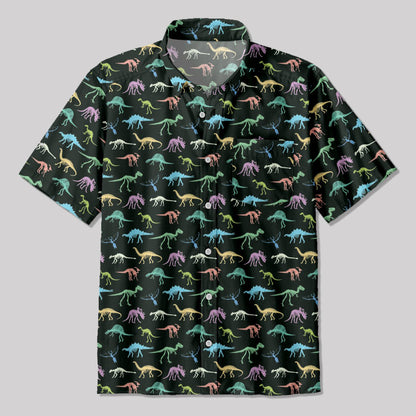 Dinosaur World Button Up Pocket Shirt