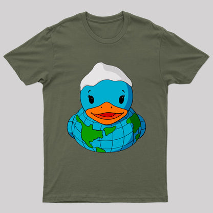 World Map Rubber Duck T-shirt