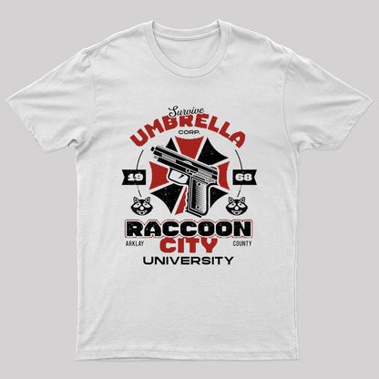 Survive Raccoon University Geek T-Shirt