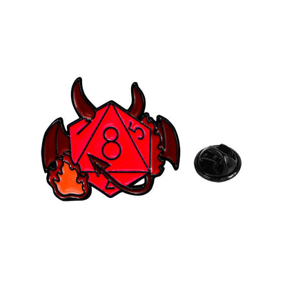 Dice Wizard Warrior Demon Pins