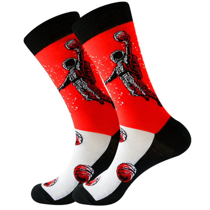Astronaut Basketball Football Socks