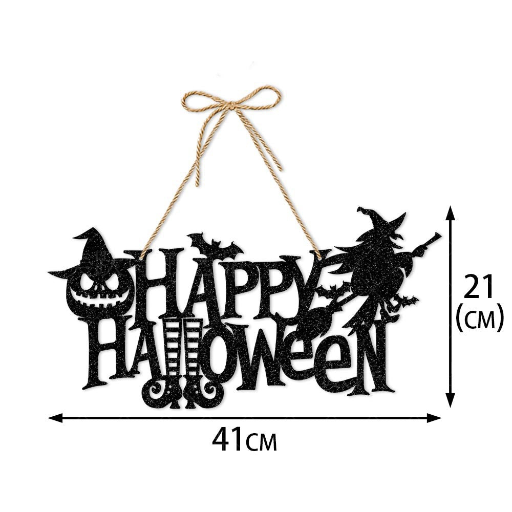 Halloween Pumpkin Bat Decoration Hanging Sign