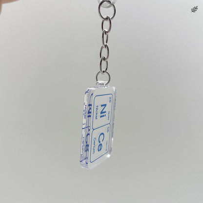 Periodic Table of the Chemical Elements Keychain