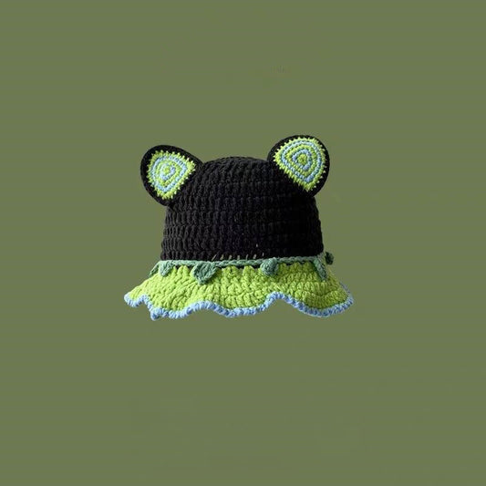 Funny Green Cat Ears Hat