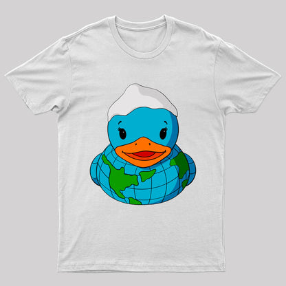 World Map Rubber Duck T-shirt