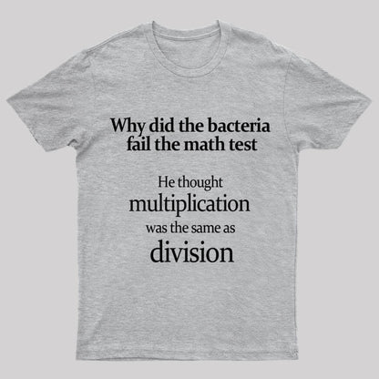 The Bacteria Fail The Test Geek T-Shirt