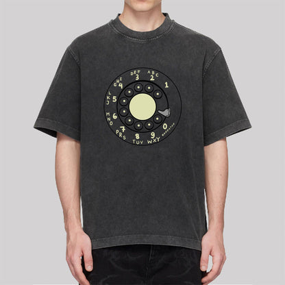 Rotary Dial Vintage Washed T-Shirt