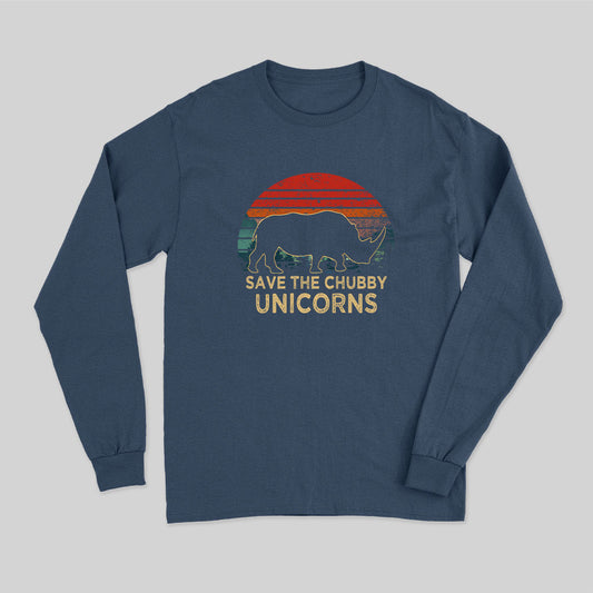 Save The Chubby Unicorns Long Sleeve T-Shirt