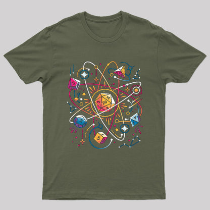 Orbital Atomic Dice Geek T-Shirt