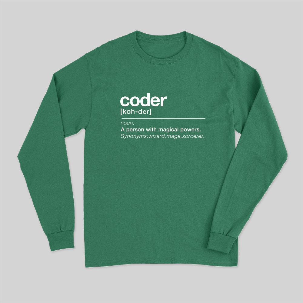 Coder definition Long Sleeve T-Shirt