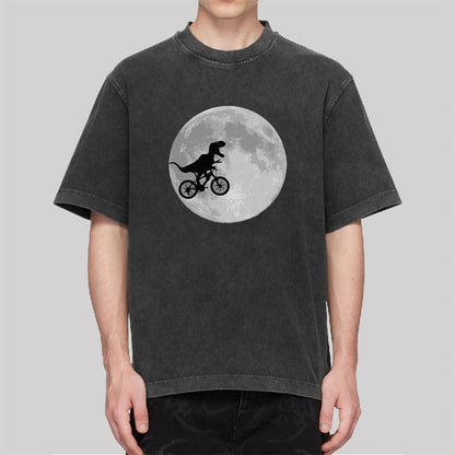 Dinosaur Bike and Moon Washed T-shirt