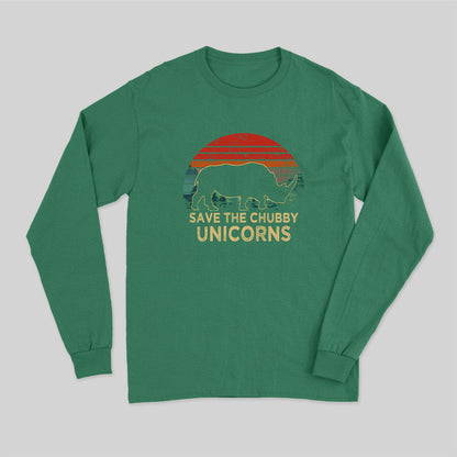 Save The Chubby Unicorns Long Sleeve T-Shirt