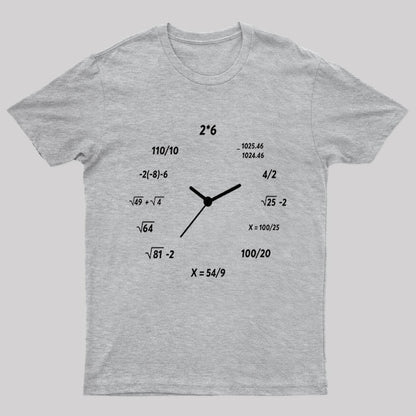 Math Clock Nerd T-Shirt