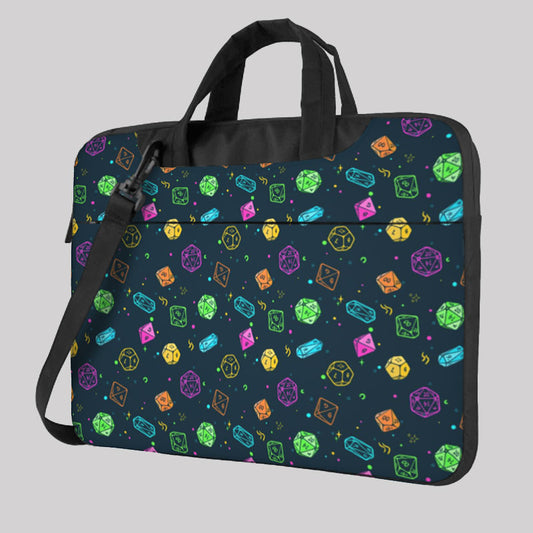 Colorful DND Dice RPG Laptop Bag