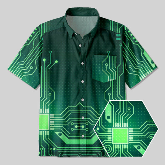 Chip CPU Button Up Pocket Shirt