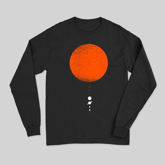 Minimal Solar System Long Sleeve T-Shirt