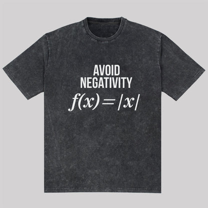 Avoid Negativity Washed T-shirt