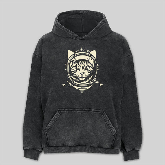 Astro Cat Washed Hoodie