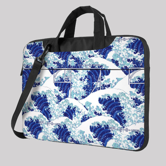 Fibonacci Waves Laptop Bag