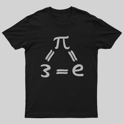Pi=e=3 Nerd T-Shirt