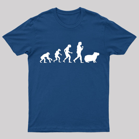 Capybara Human Evolution Nerd T-Shirt