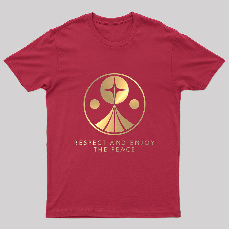 Respect and Enjoy the Peace Nerd T-Shirt