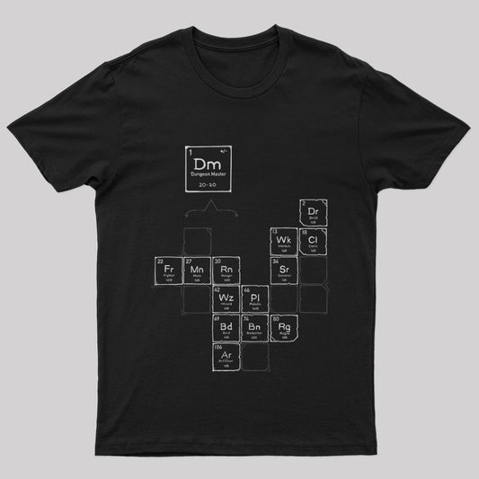 Chemistry of Roleplay DnD Science of D20 Nerd T-Shirt
