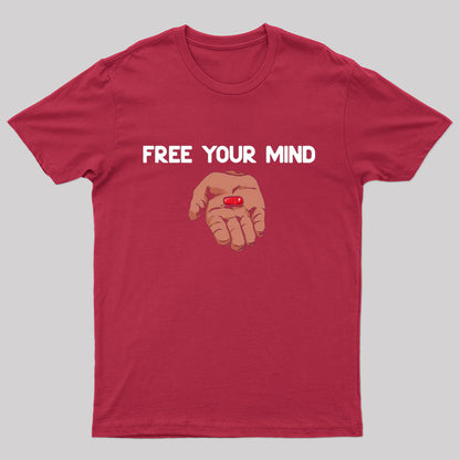 Free Your Mind Take The Red Pill Escape The Rat Race T-shirt