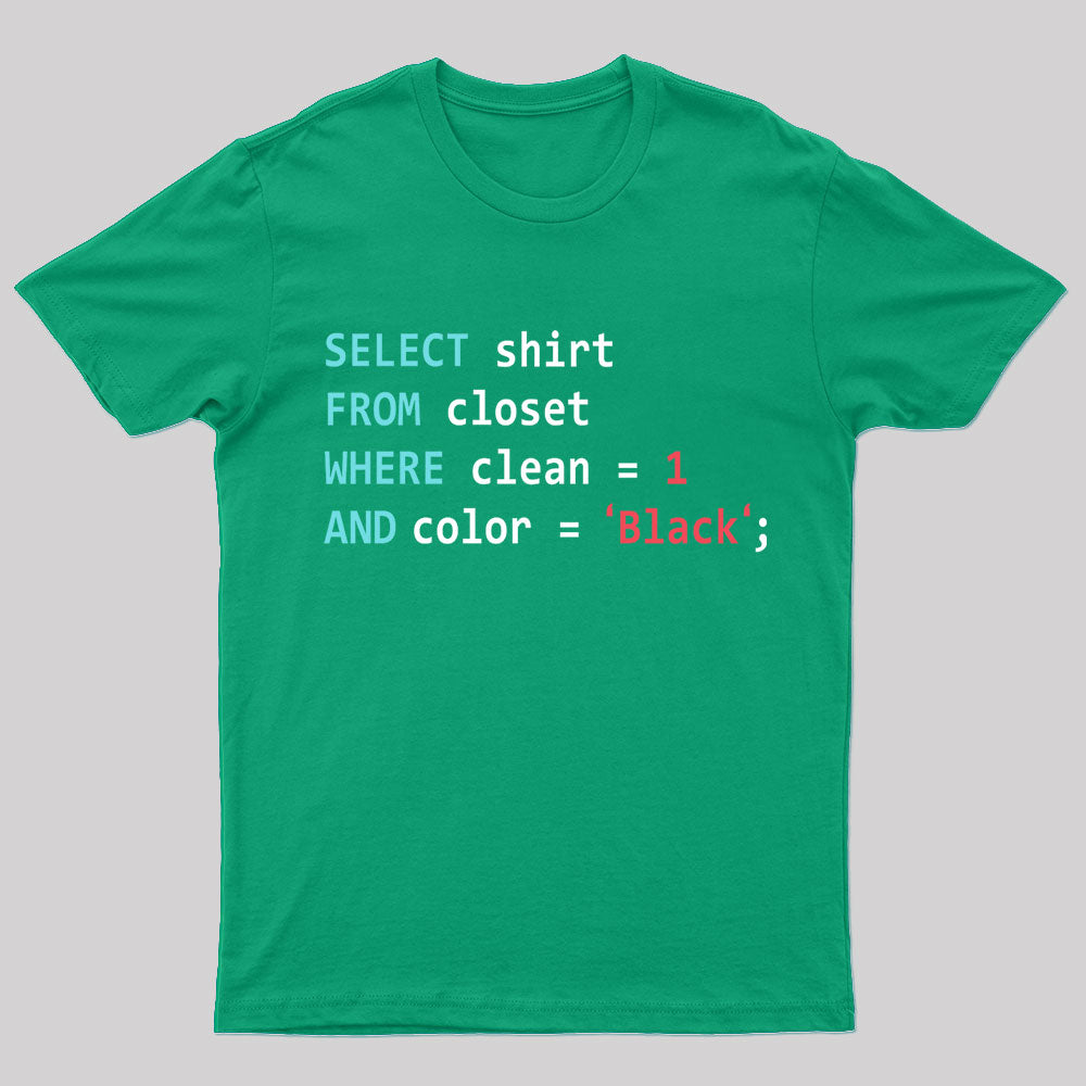 Programmer Database Geek T-Shirt