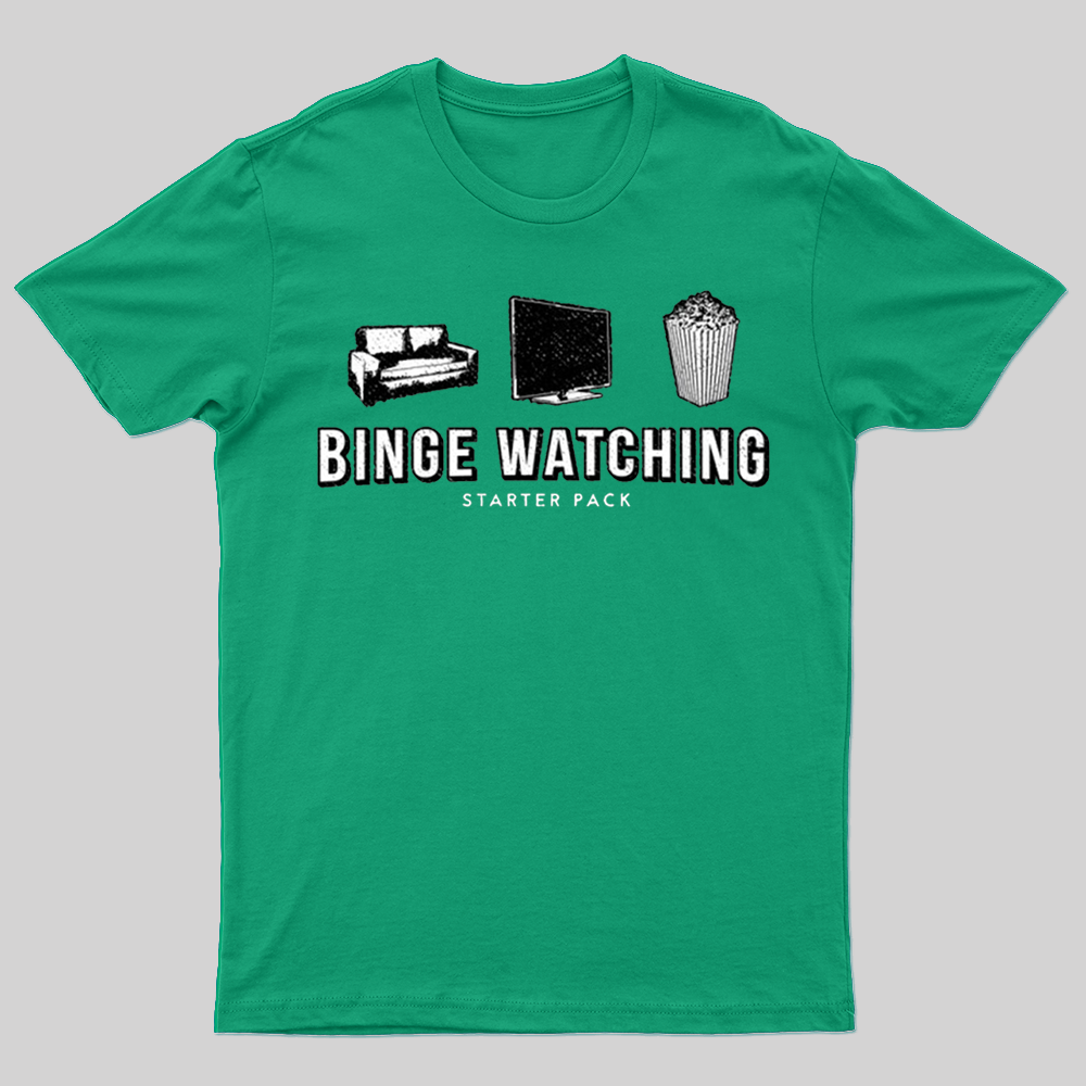 Binge watching starter pack Netflix Parody T-shirt