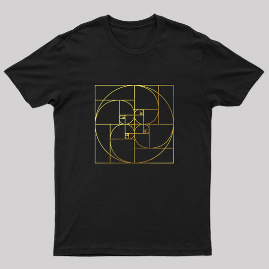 Fibonacci Spiral Golden Ratio Digital T-Shirt