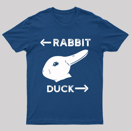 Wittgensteins Rabbit Duck Illusion Geek T-Shirt