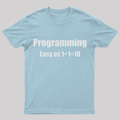 Programming Binary Joke Geek T-Shirt