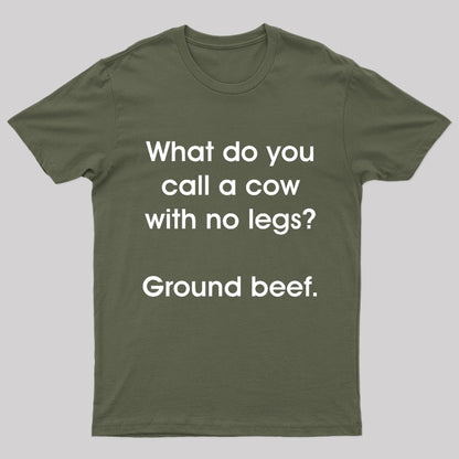 A Cow With No Legs Nerd T-Shirt