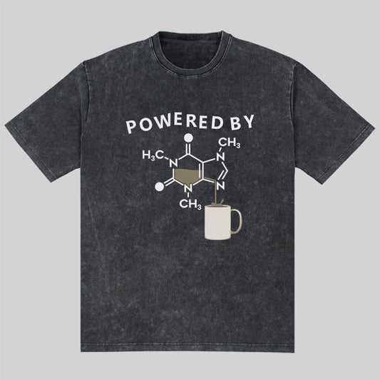 Powered By Caffeine Washed T-Shirt