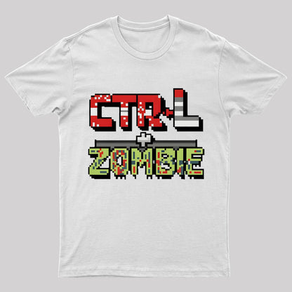 Ctrl + Zombie Geek T-Shirt