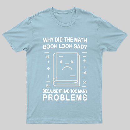 Math Book Blues Nerd T-Shirt
