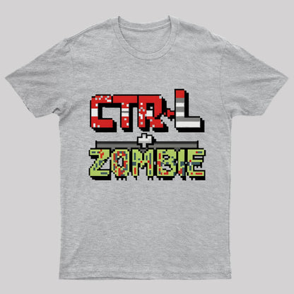 Ctrl + Zombie Geek T-Shirt