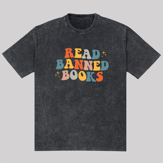 READ BANNED BOOKS Washed T-Shirt