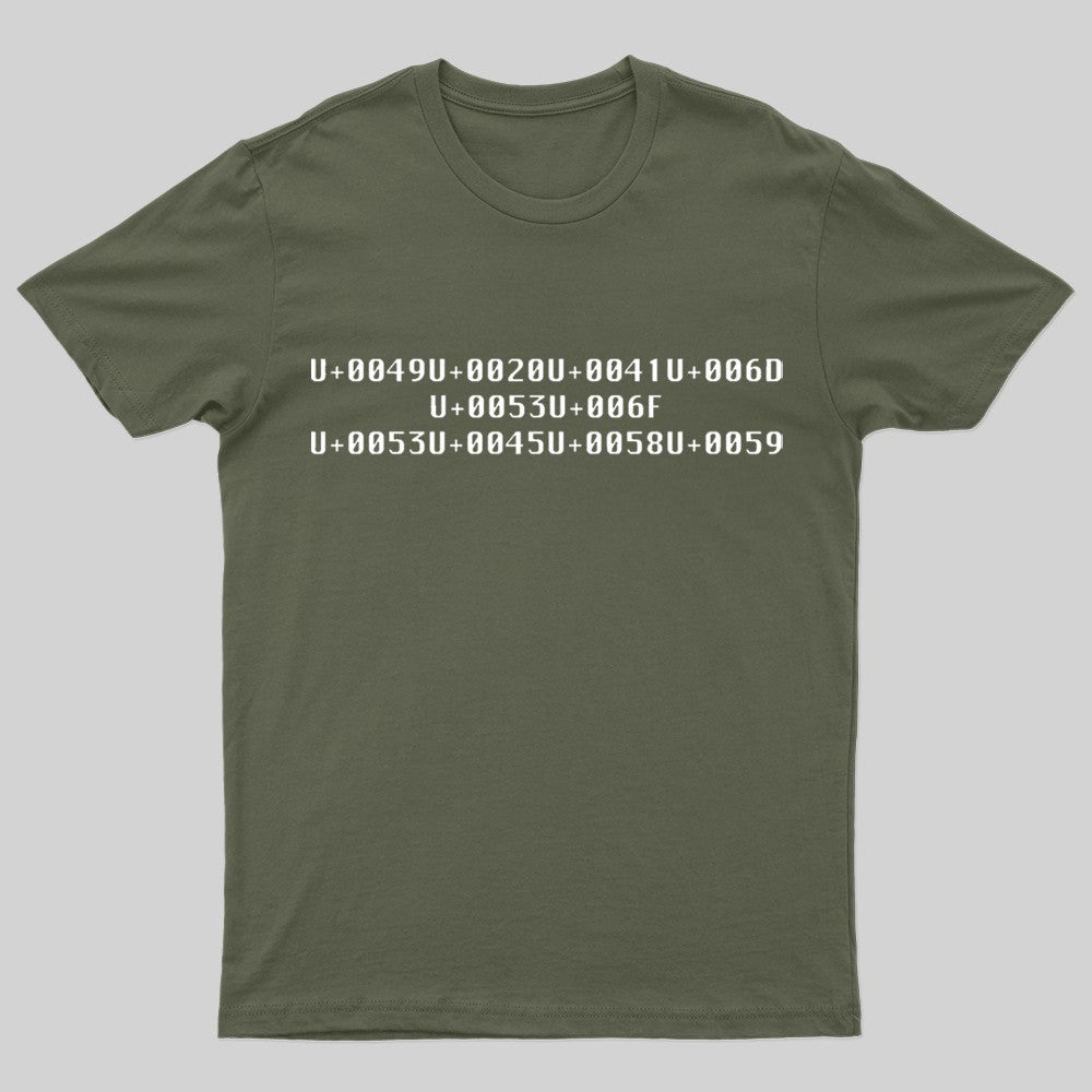 I Am So Sexy In Unicode With A Space Geek T-Shirt