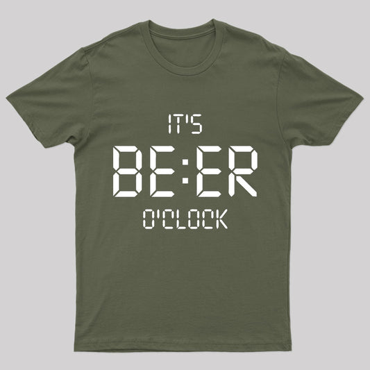 It's Beer O'clock Nerd T-Shirt